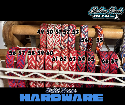 Discounted--Braided Nylon Reins w/ Knots