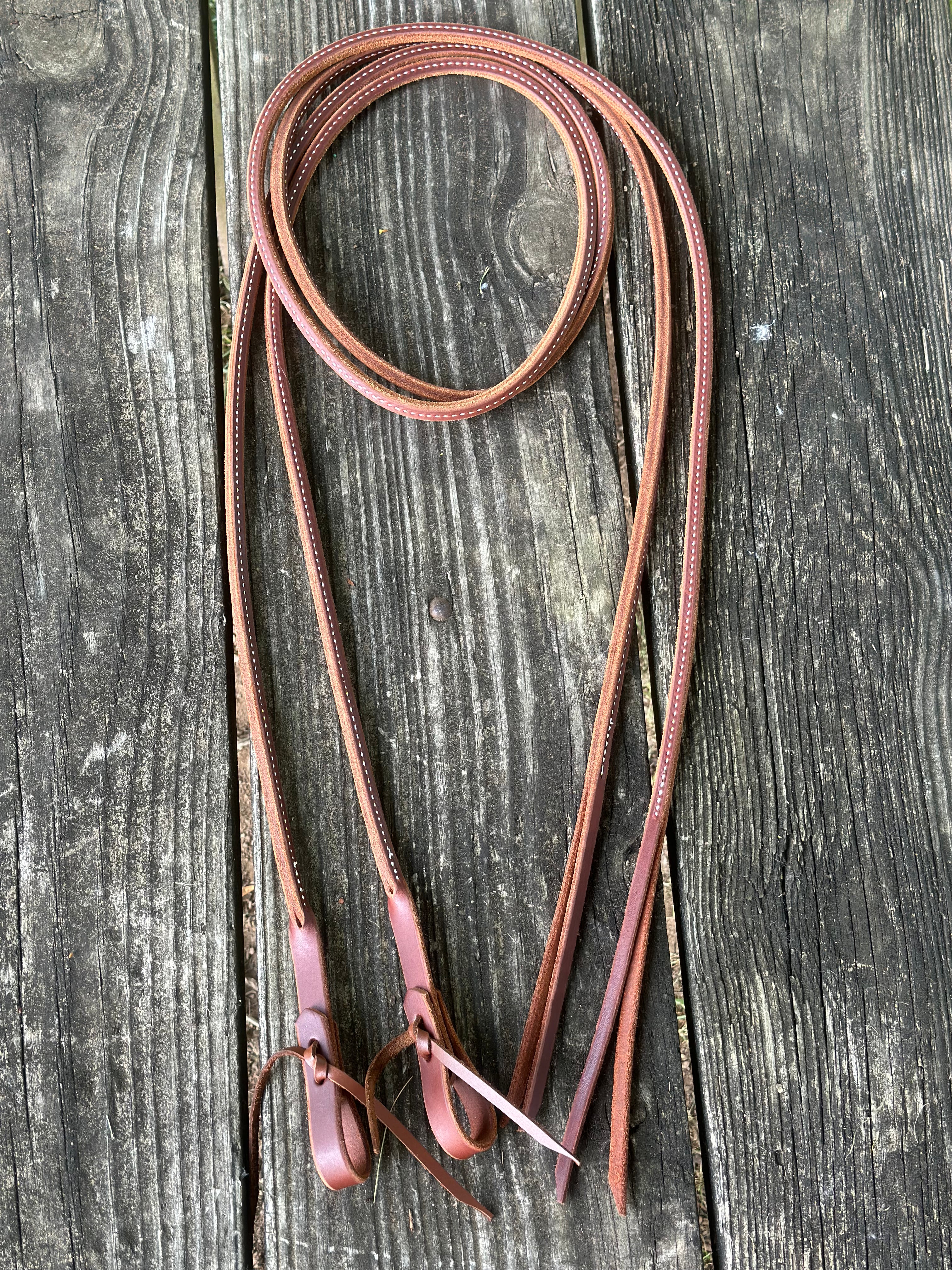 Shallow Creek Bits Rolled Split Reins
